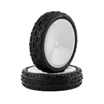 JConcepts Swaggers 2.2" Pre-Mounted 2WD Front Buggy Carpet Tires (White) (2) (Pink)