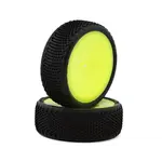 JConcepts Fuzz Bite LP Wide 2.2" Pre-Mnt 2WD Front Buggy  (Pink) (Yell) (2) w/12mm Hex