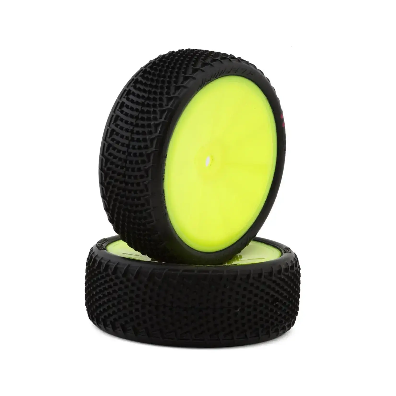 JConcepts Fuzz Bite LP Wide 2.2" Pre-Mnt 2WD Front Buggy  (Pink) (Yell) (2) w/12mm Hex