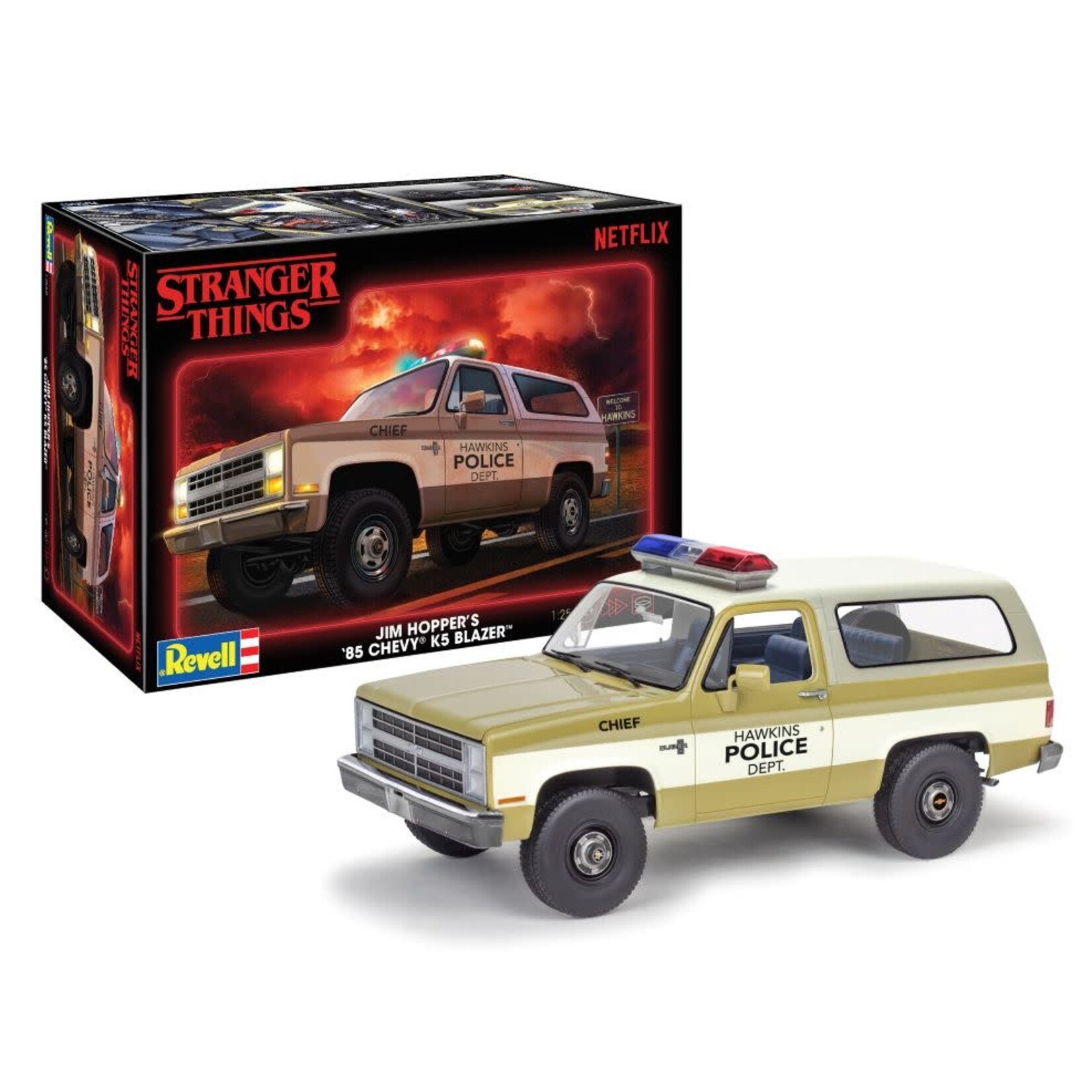 Revell 1/25 Stranger Things Jim Hopper's 1985 Chevy K5 Blazer