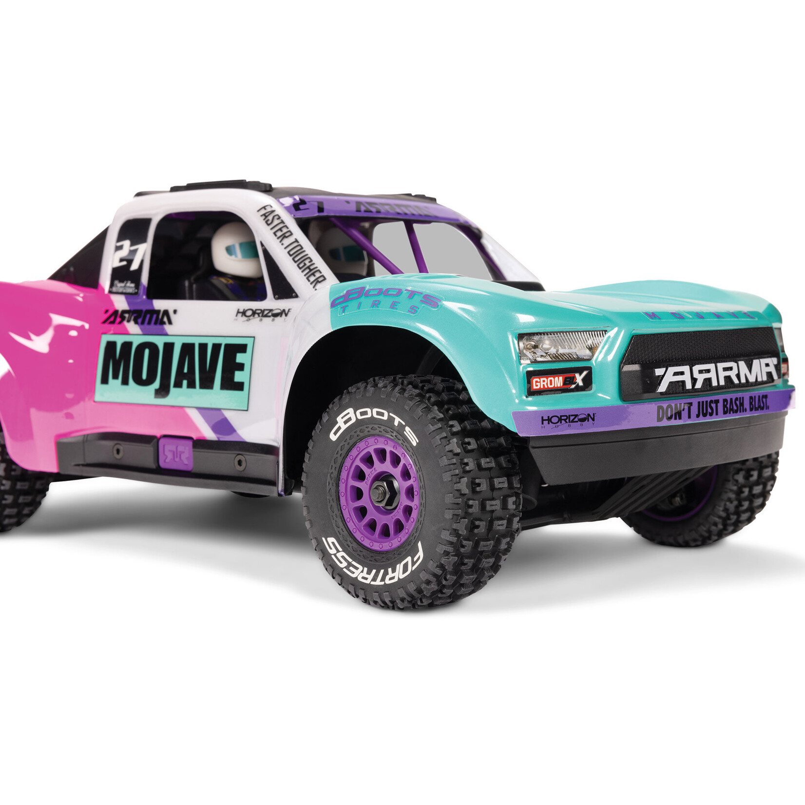 Arrma 1/16 MOJAVE GROM 223S DSC 4X4 RTR Brushless Desert Truck (Battery & Charger Included), Teal