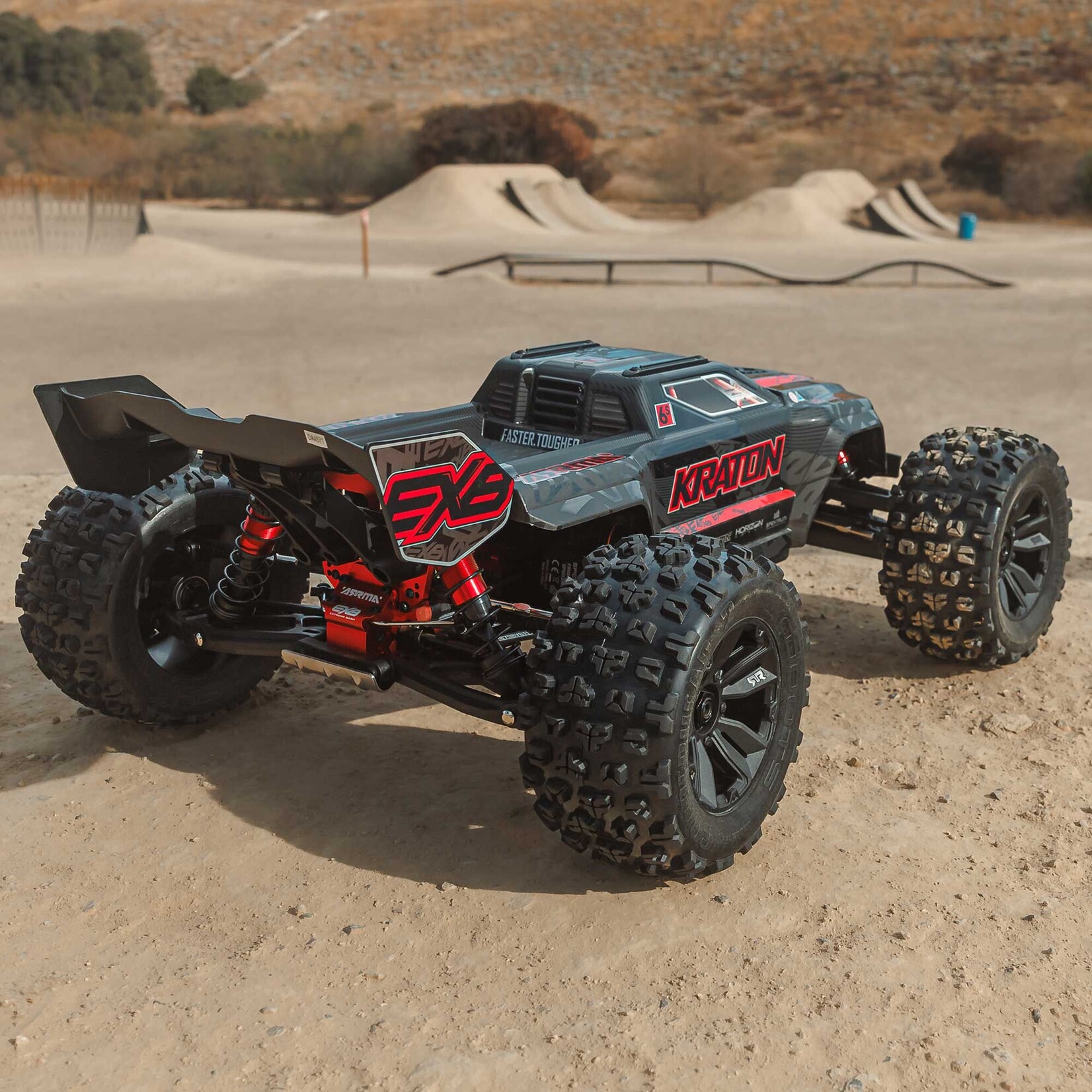Arrma 1/8 KRATON 4X4 6S EXB BLX BRUSHLESS V6 SPEED TRUCK RTR, BLACK
