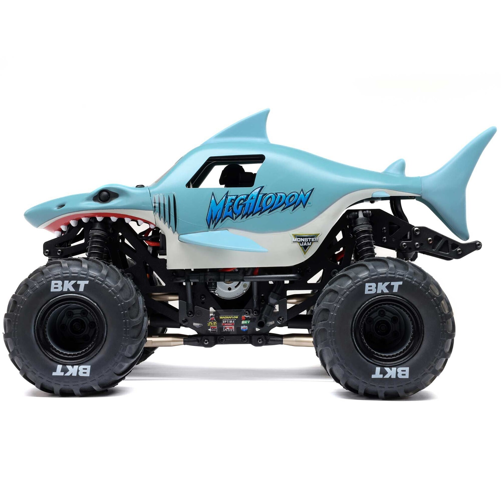 Losi 1/18 Mini LMT Megalodon 2S 4X4 RTR Brushed Monster Truck (Battery & Charger Included), Blue