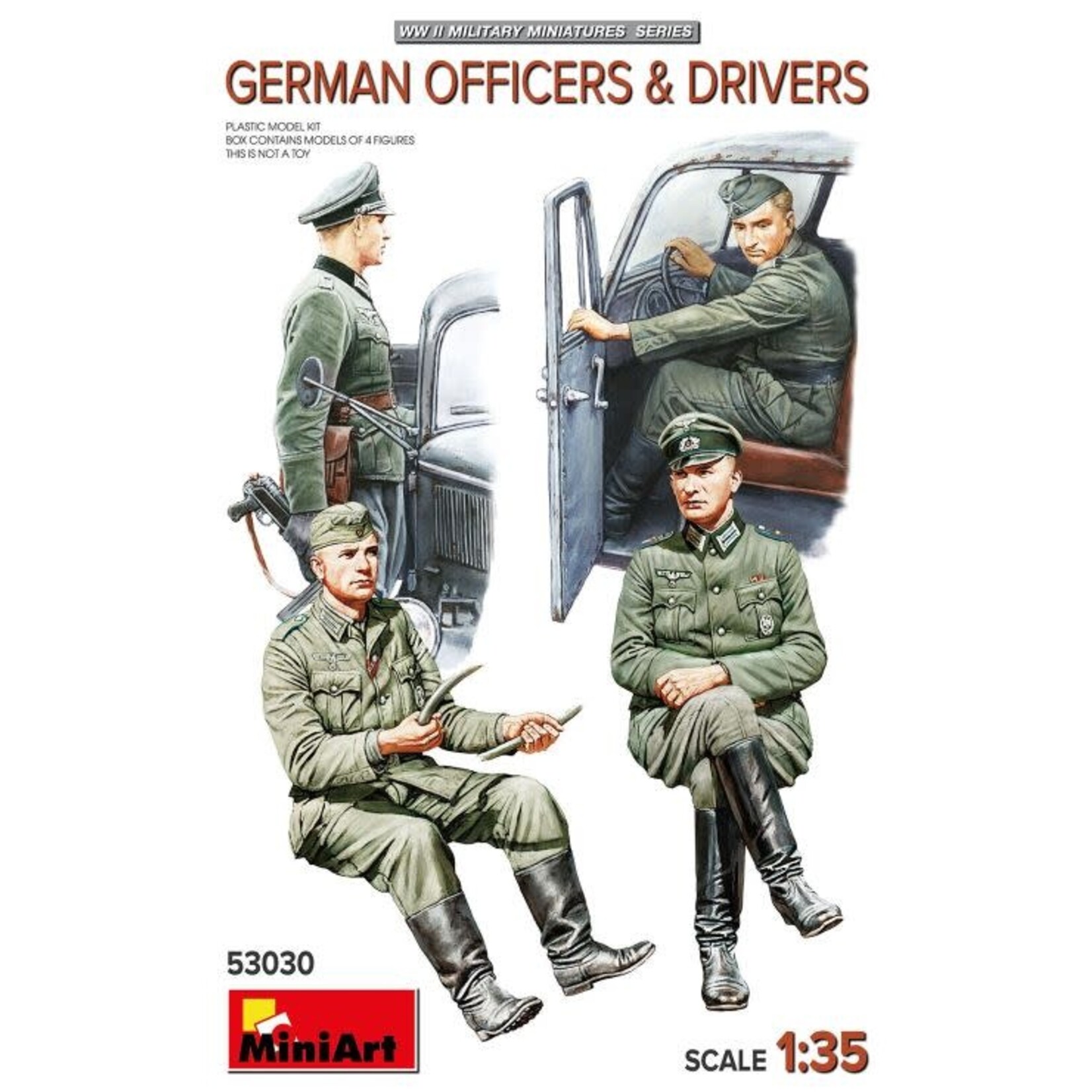 MiniArt 1/35 WWII German Officers & Drivers (4)