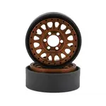 Vanquish Products KMC KM445 Impact 1.9" Beadlock Crawler Wheels (Bronze) (2)