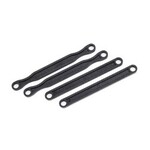 Traxxas Camber link set (plastic/ non-adjustable) (front &rear) (black)