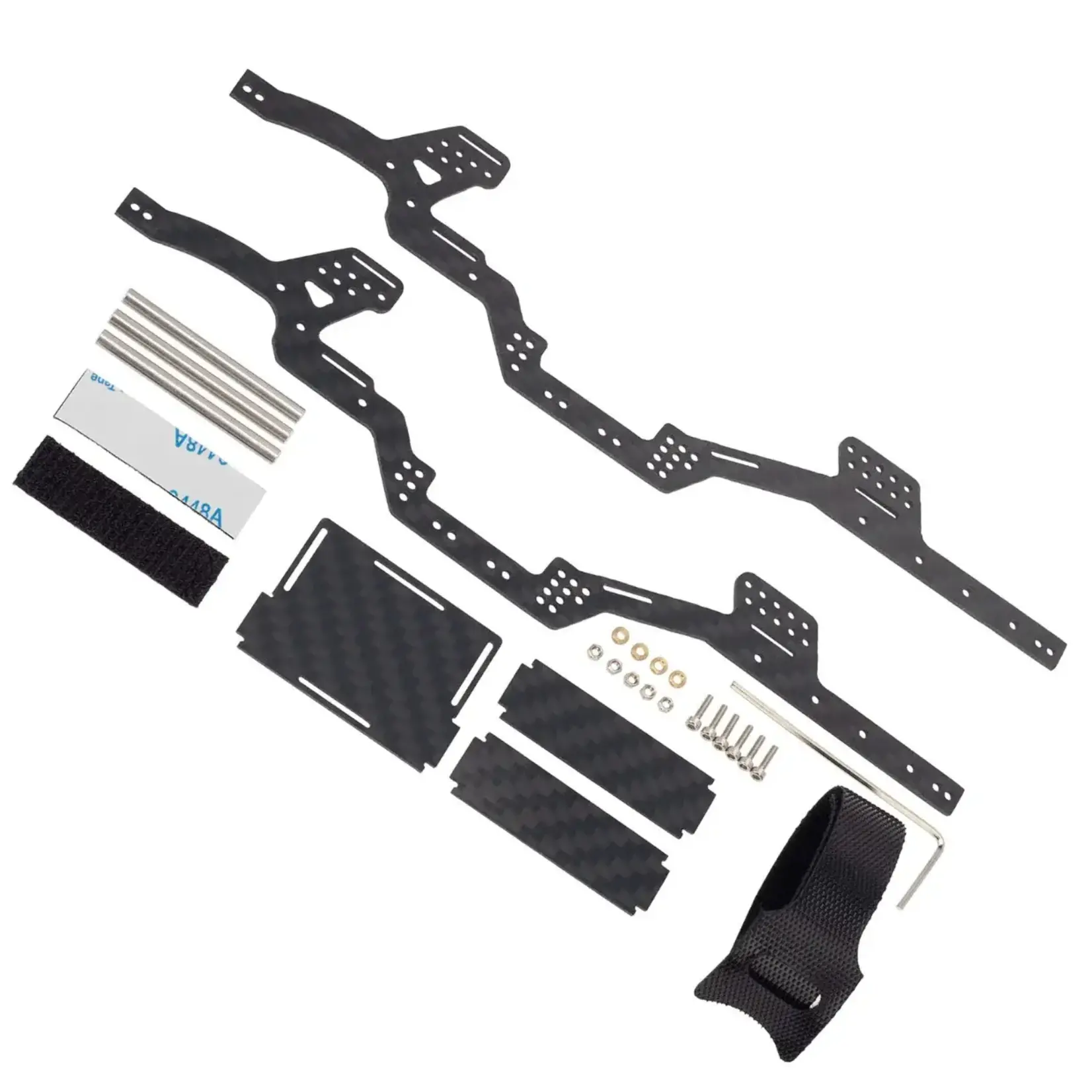 PowerHobby LCG Carbon Fiber Chassis, for Axial SCX24 Jeep / Bronco / C10