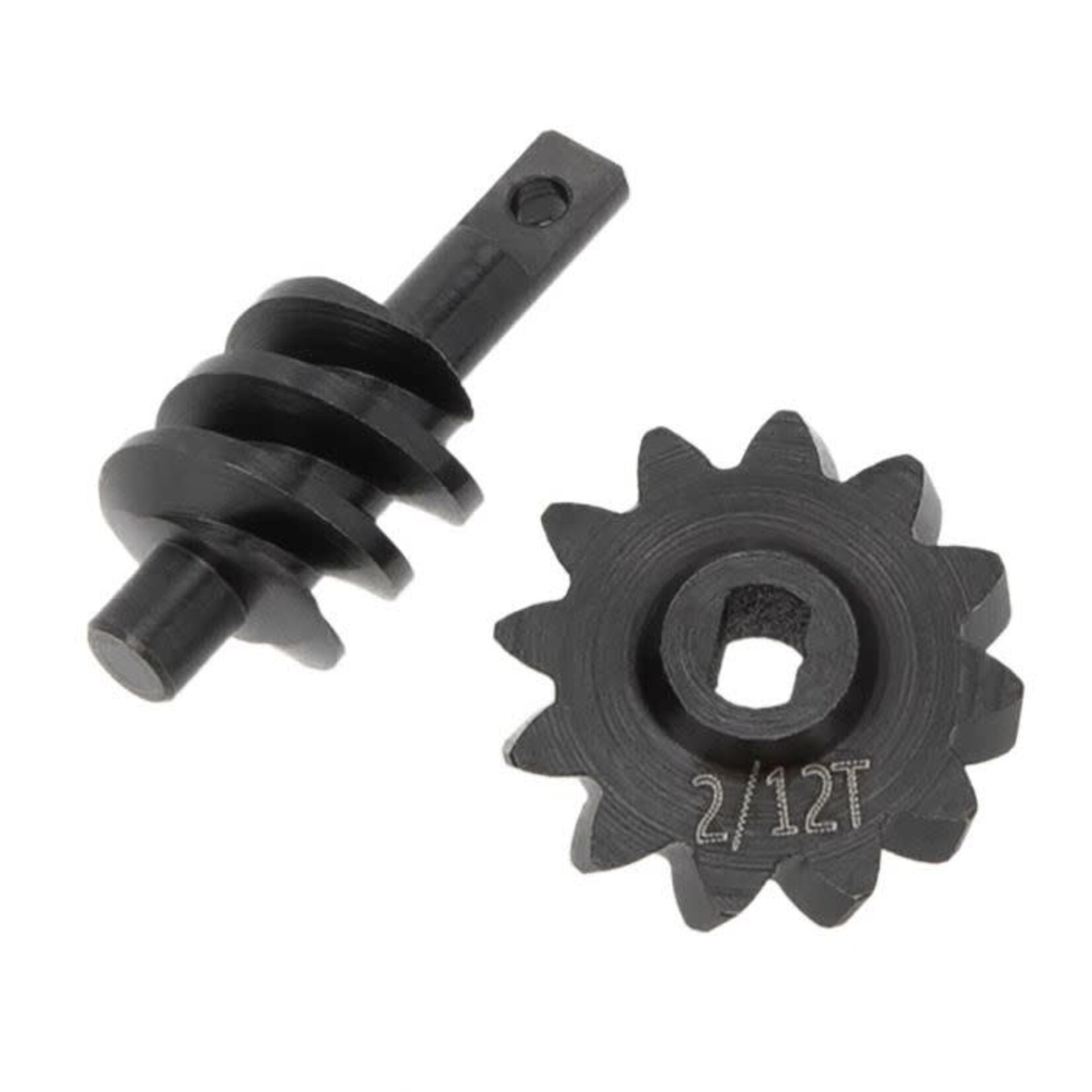 PowerHobby Steel Overdrive Gears Diff Worm Set 2T/12T, Overdrive 33%, for Axial SCX24