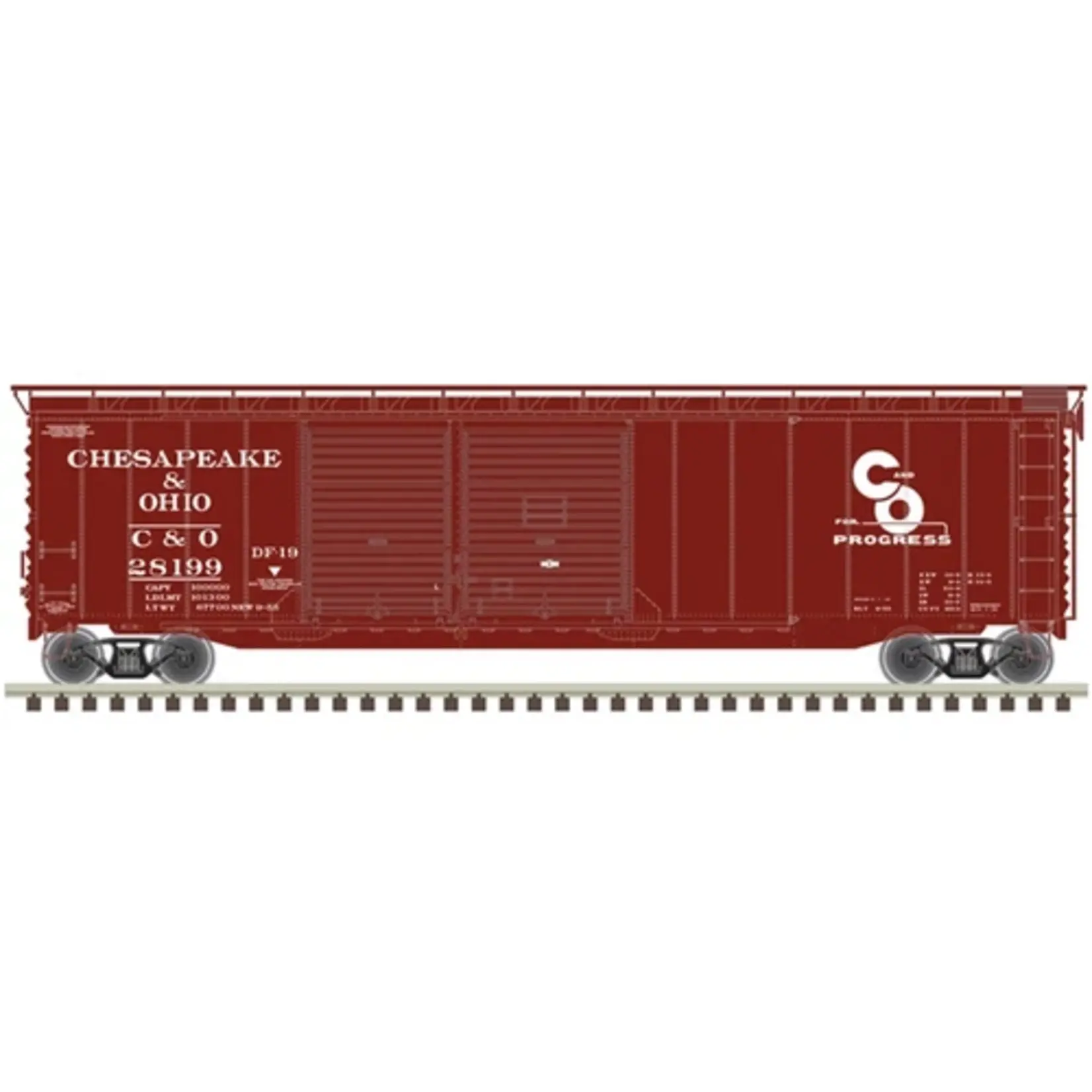 Atlas HO 50' Postwar Box Car CN 28124