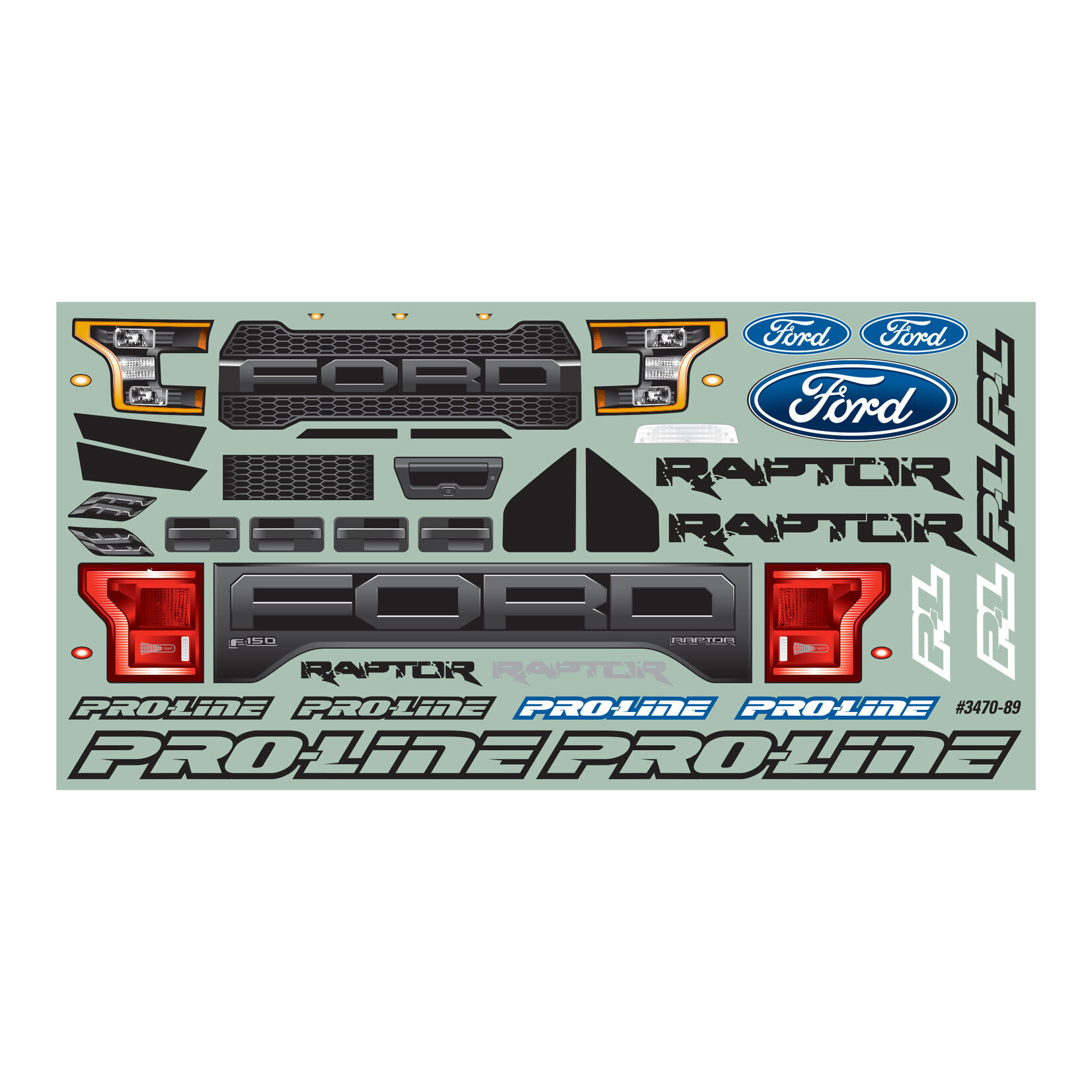 Pro-Line 1/10 2017 Ford F-150 Raptor Clear Body: Stampede