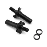 JConcepts RC10B7/RC10B7D Adjustable Titanium Front Axle (Black) (2)