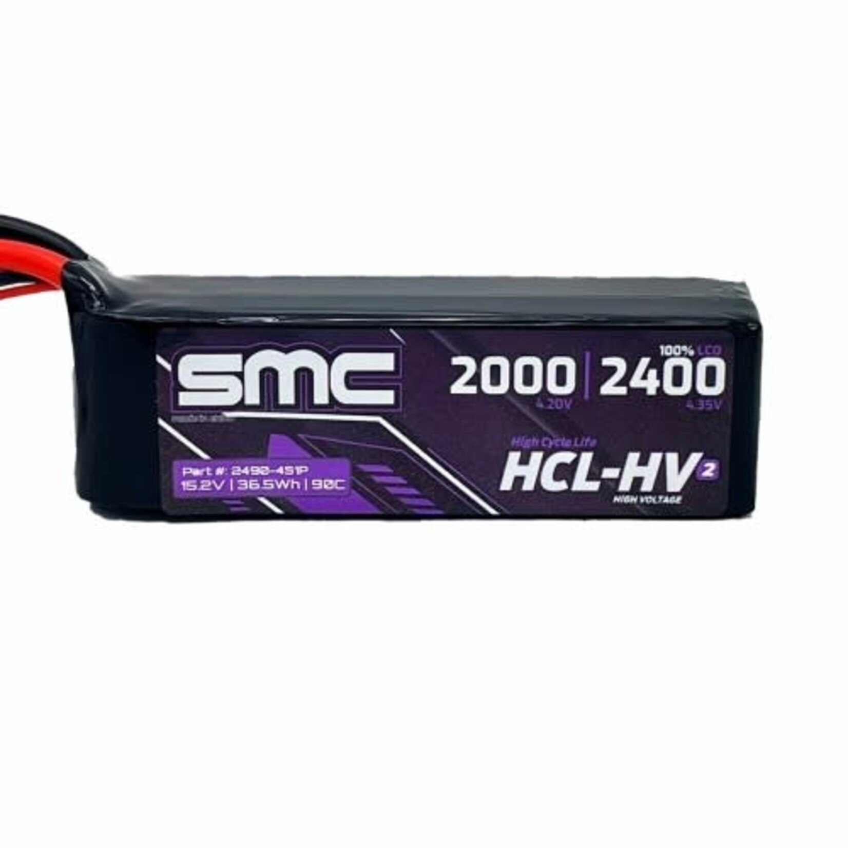 15.2V 2400  mAh 90C HV Lipo Battery EC3