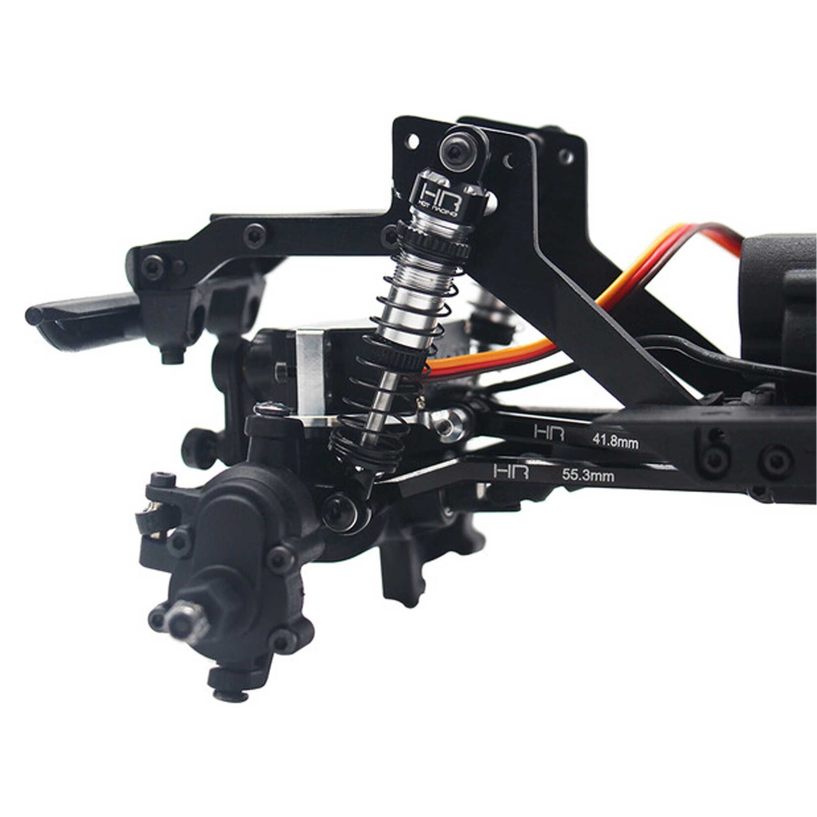 Hot Racing (HR) Threaded Aluminum Shocks Set, 1/18 Redcat Ascent 18