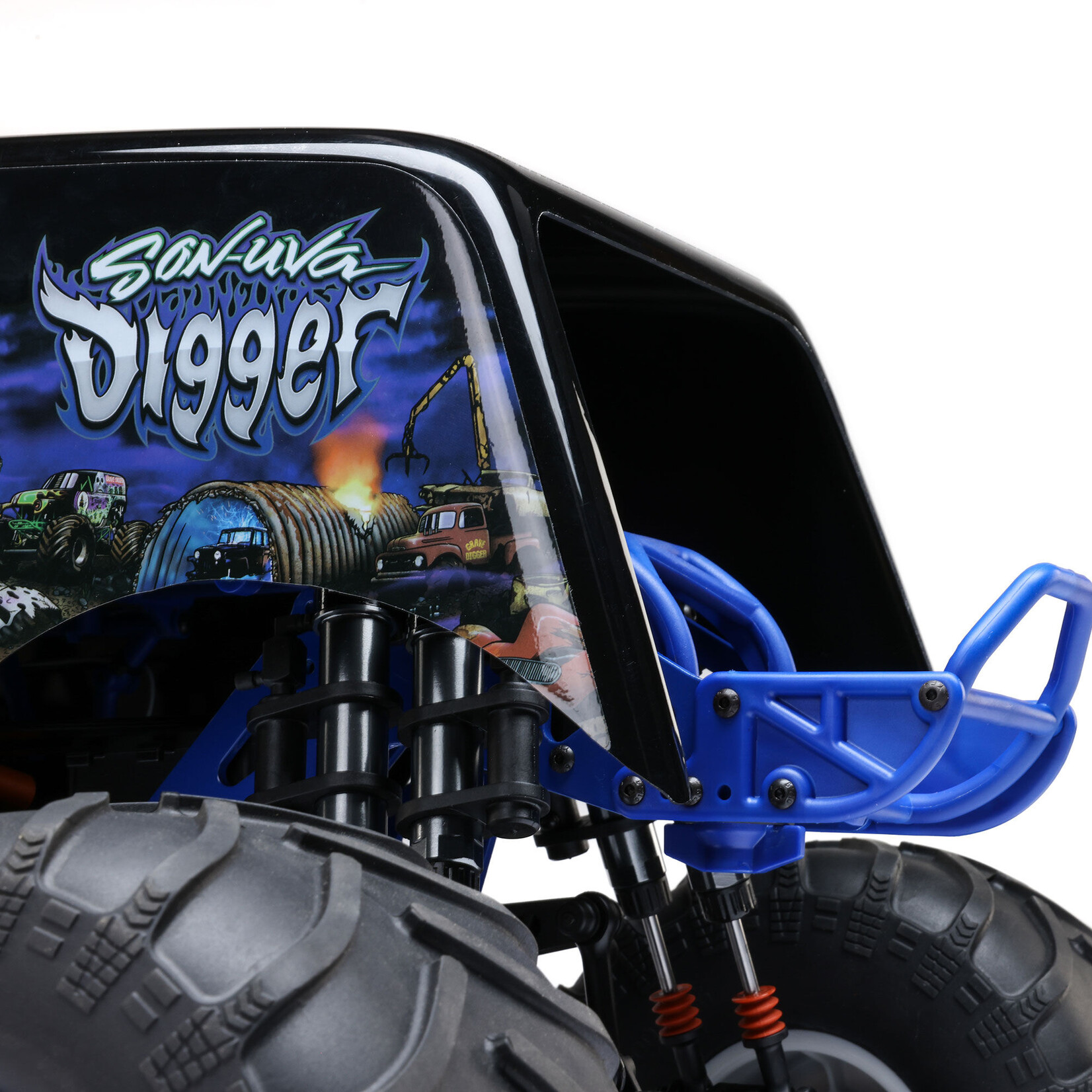 Losi 1/8 LMT 2.0 Son-Uva Digger 4X4 Solid Axle Brushless Monster Truck RTR, Blue
