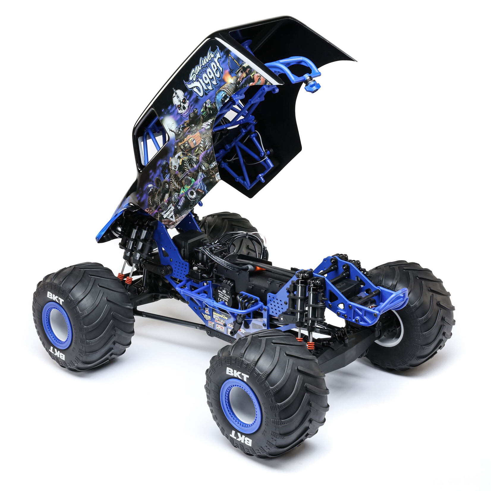 Losi 1/8 LMT 2.0 Son-Uva Digger 4X4 Solid Axle Brushless Monster Truck RTR, Blue