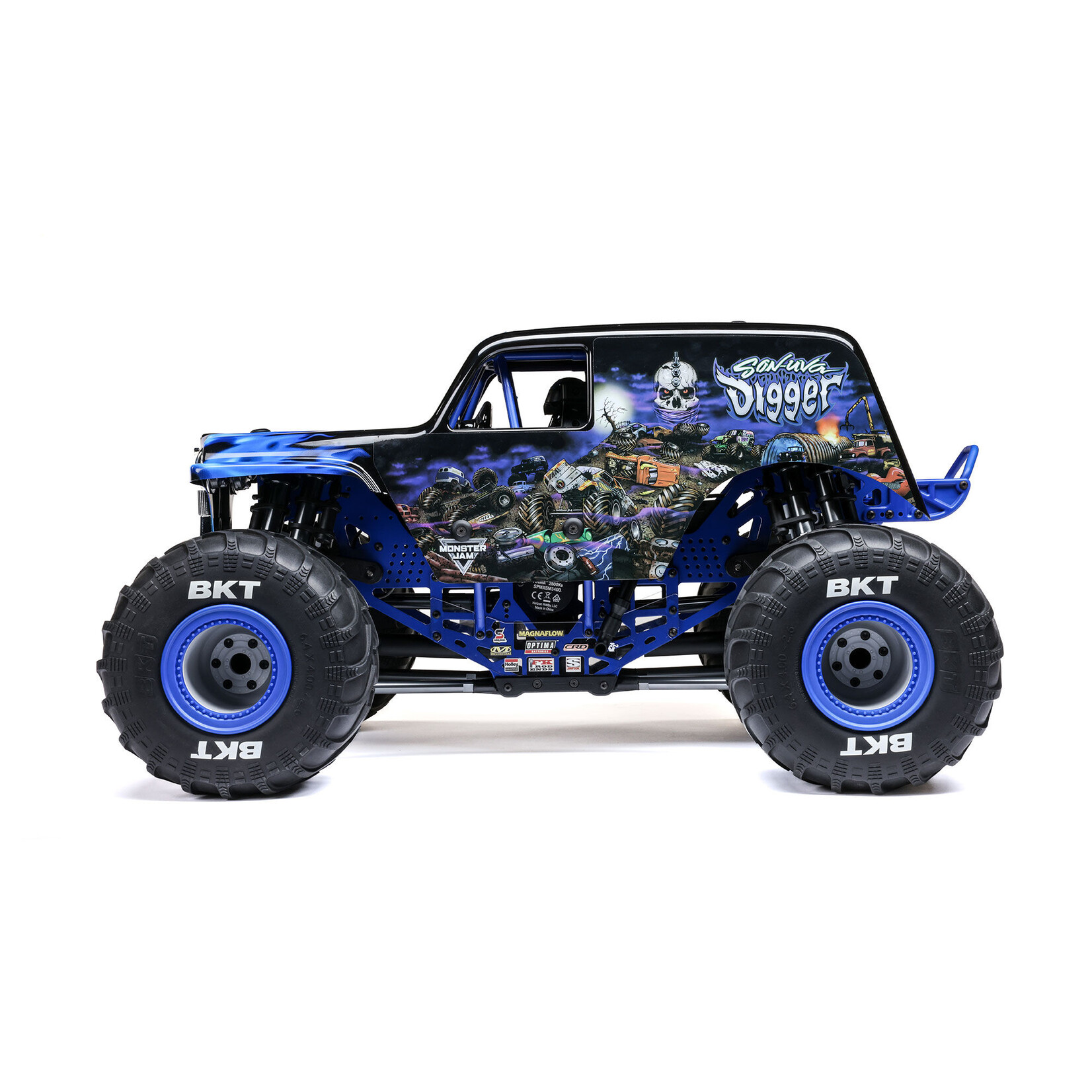 Losi 1/8 LMT 2.0 Son-Uva Digger 4X4 Solid Axle Brushless Monster Truck RTR, Blue
