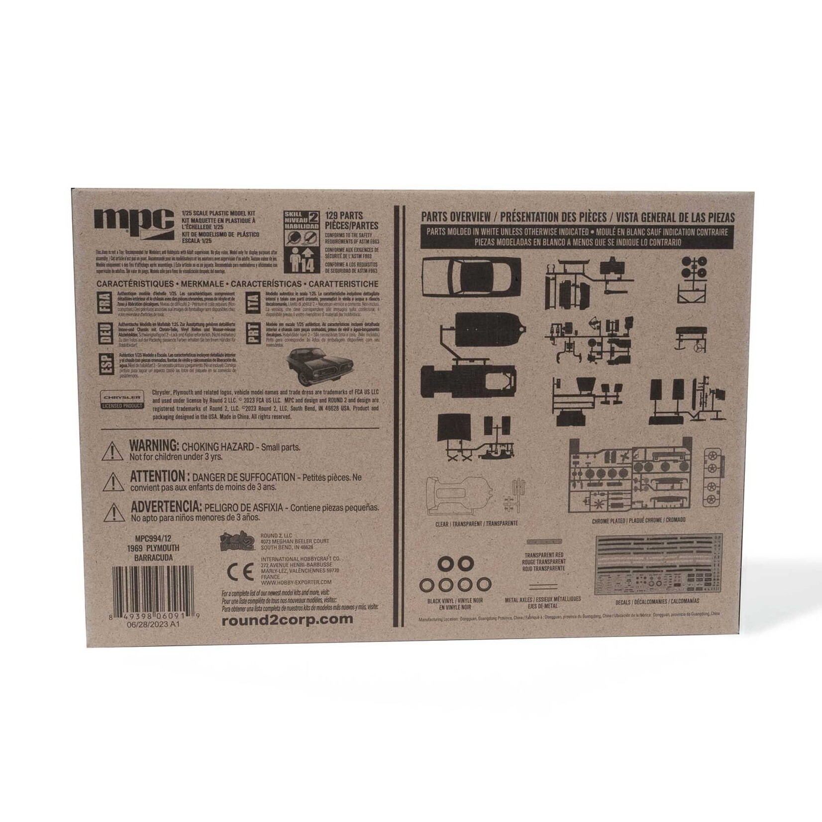 MPC 1/25 1969 Plymouth Barracuda