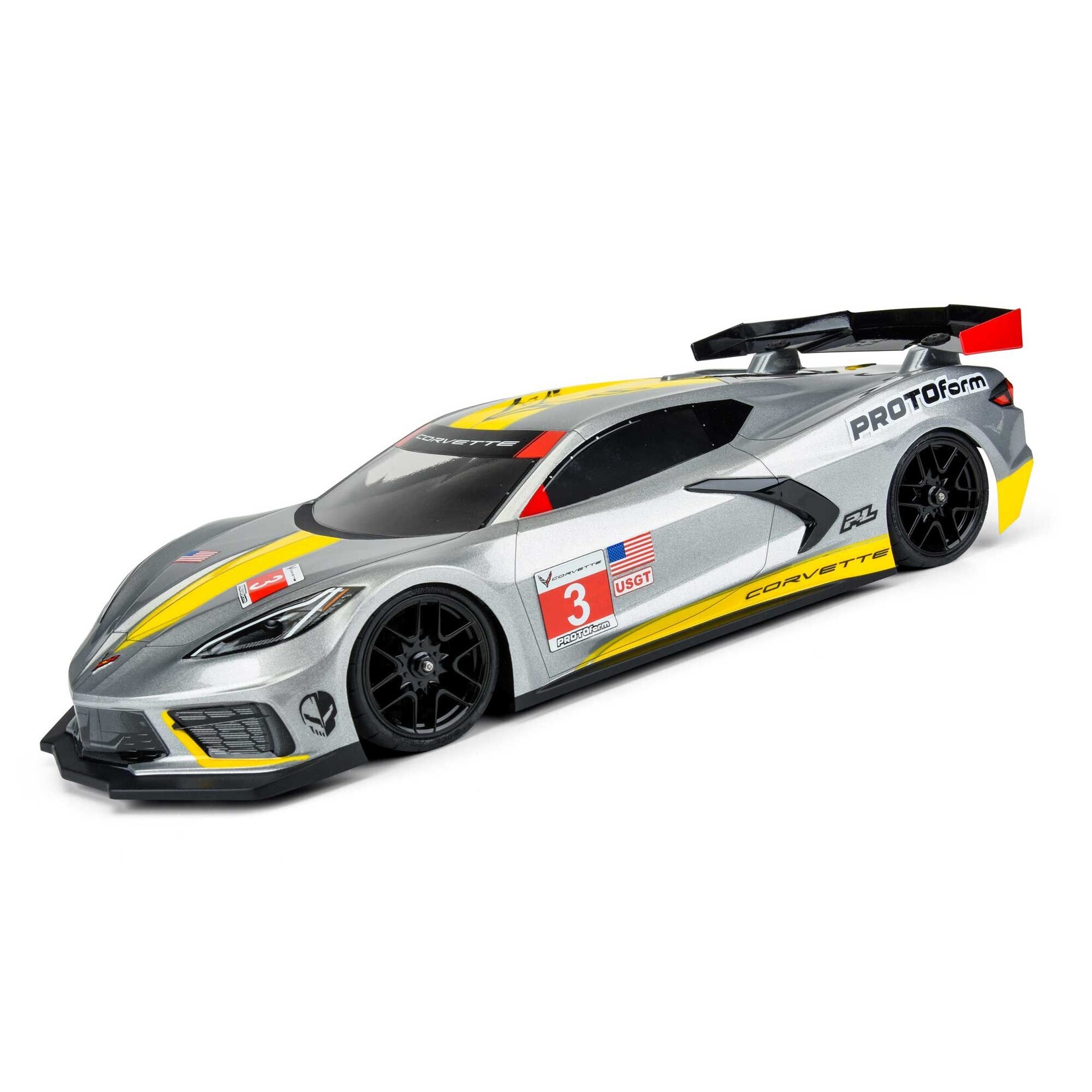 ProtoForm 1/10 Chevrolet Corvette C8 Clear Body: 190mm Touring Car