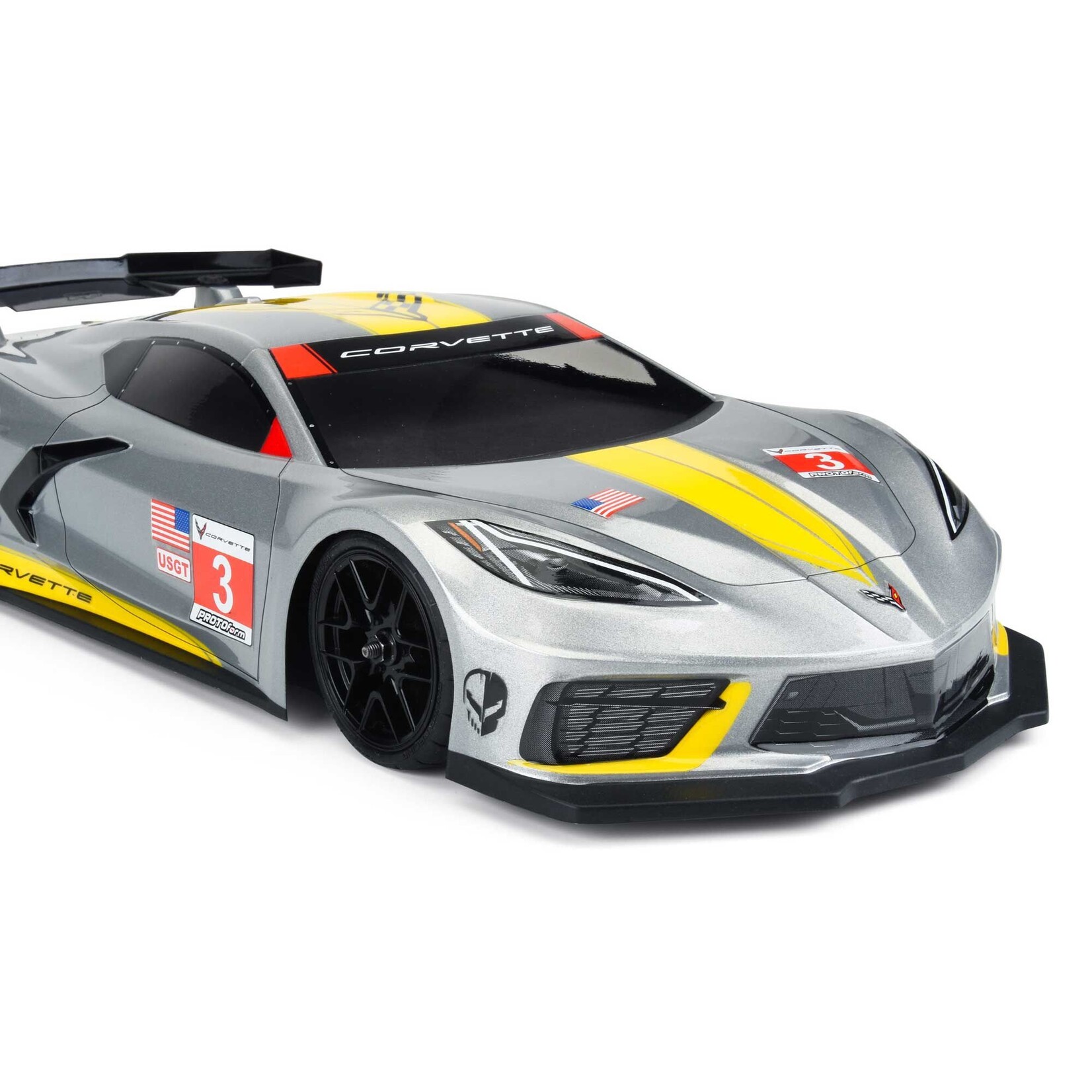 ProtoForm 1/10 Chevrolet Corvette C8 Clear Body: 190mm Touring Car
