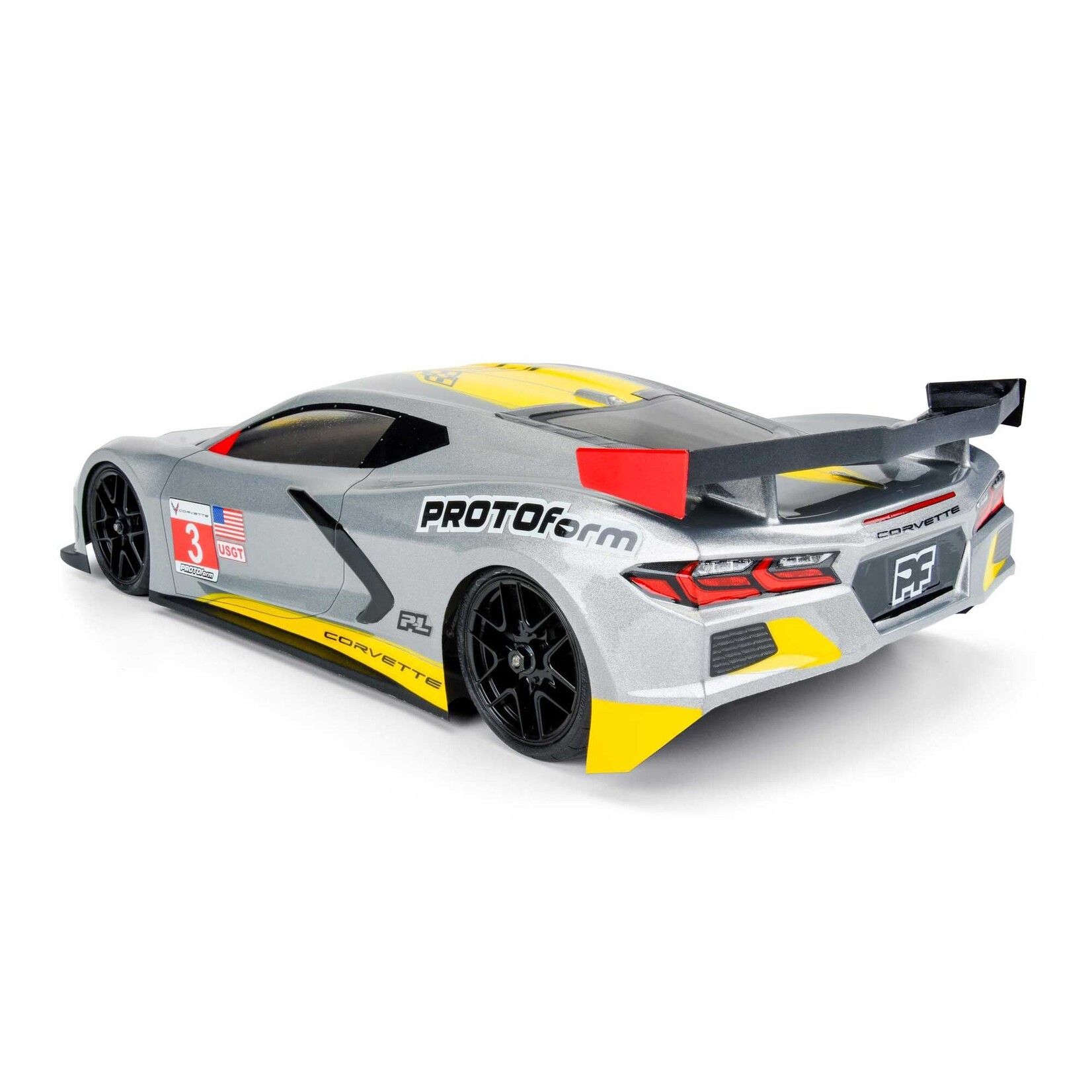 ProtoForm 1/10 Chevrolet Corvette C8 Clear Body: 190mm Touring Car