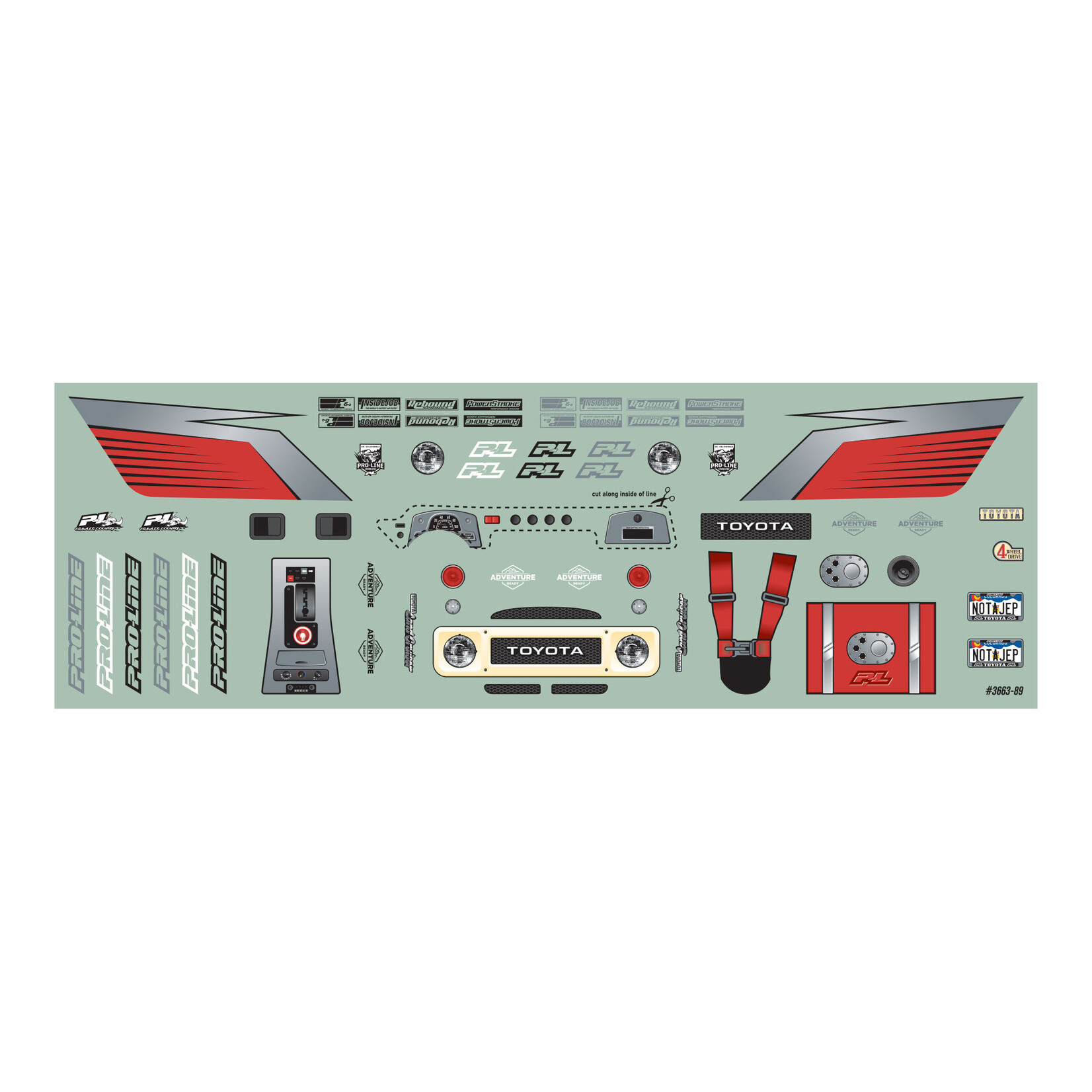 Pro-Line 1/24 1979 Toyota Land Cruiser FJ40 Clear Body with Trail Cage: SCX24