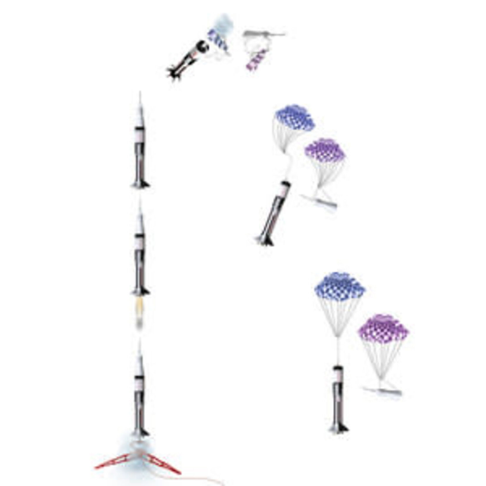 Estes Rockets Saturn 1B SA-206 Model Rocket Kit, Skill Level: Master