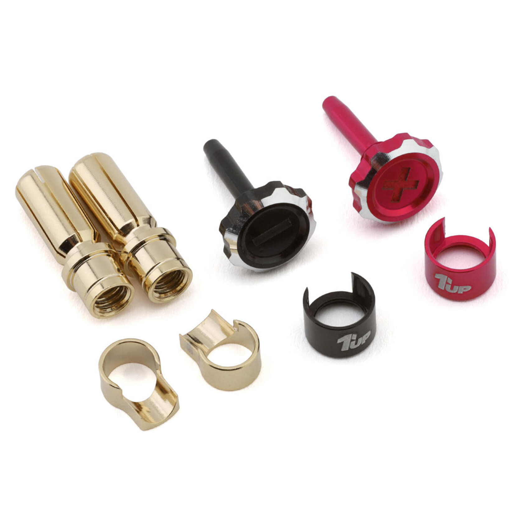 1UpRacing "Lockdown" Adjustable Bullet Plug Grips w/5mm Bullets