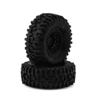 JConcepts Tusk 1.0" Pre-Mounted Tires w/Shuttle Wheels (2) (2.25”) (Green)