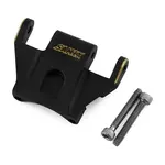 Samix SCX24 Brass Rear Upper Link Mount (Black) (5g)