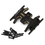 Treal Hobby Axial SCX24 Brass Skid Plate (Black) (13.9g)