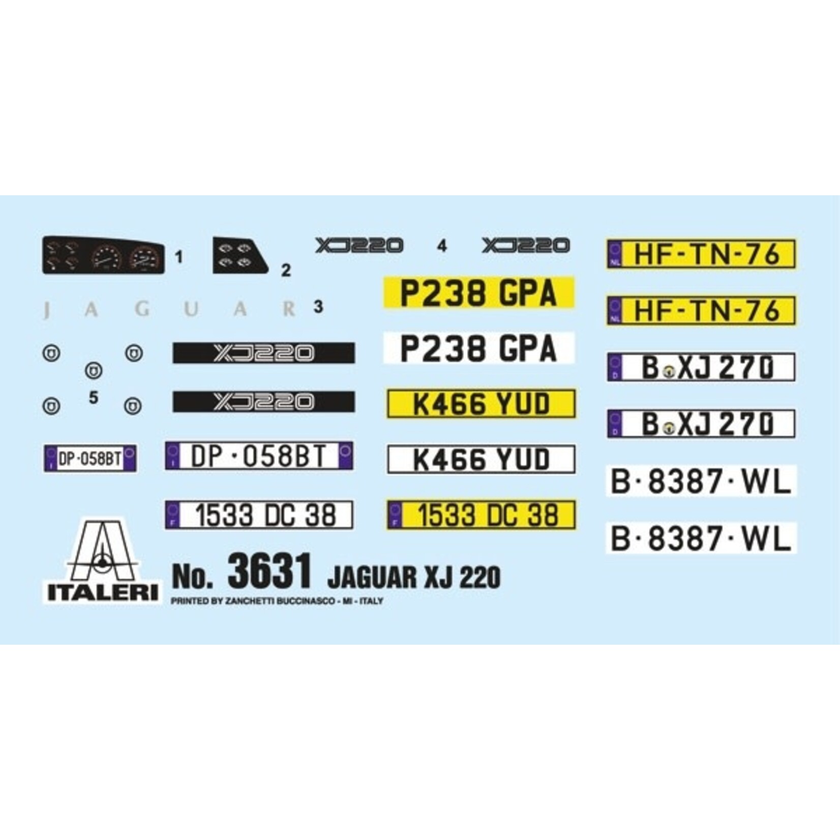 Italeri 1/24 Jaguar XJ 220