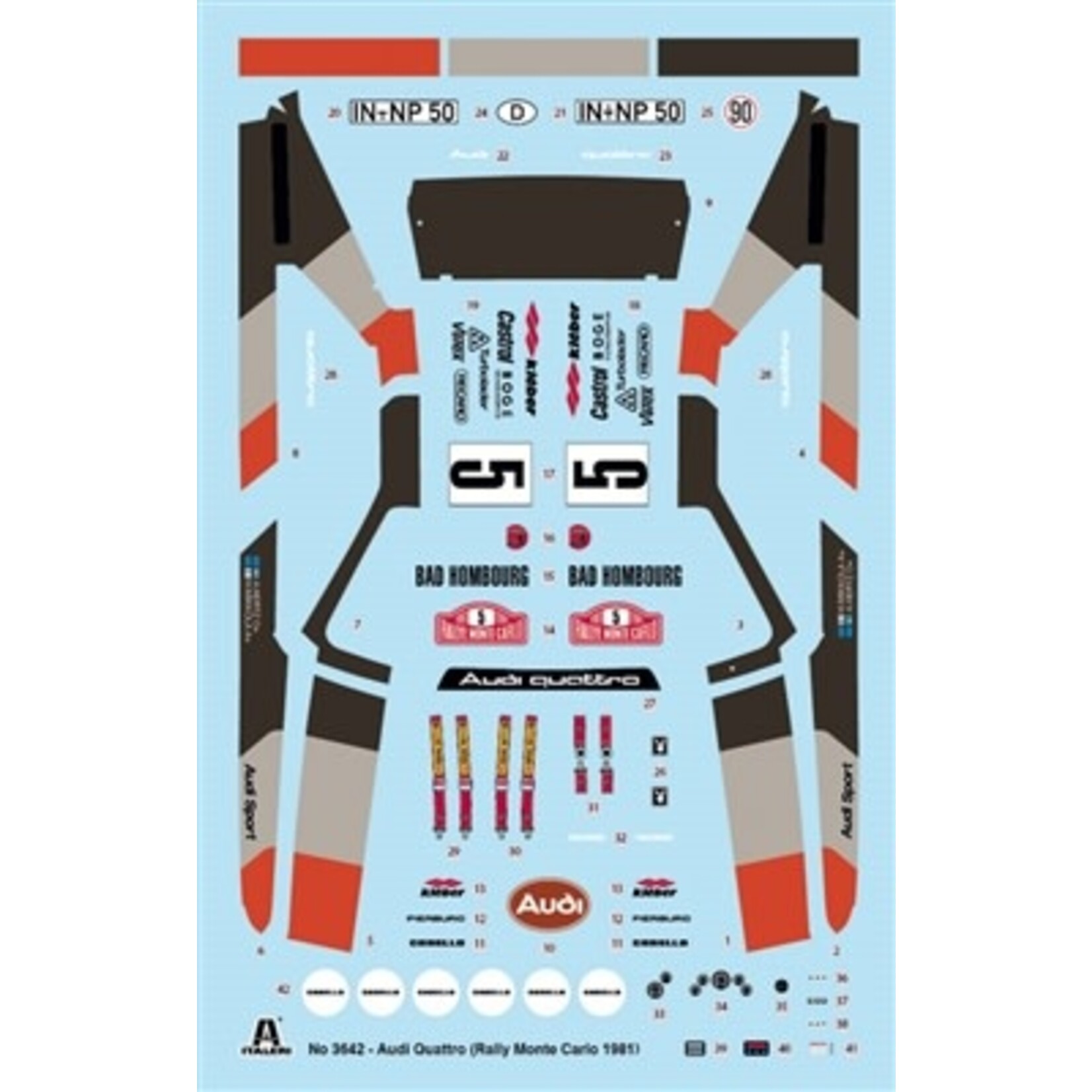 Italeri 1/24 Audi Quattro Rally