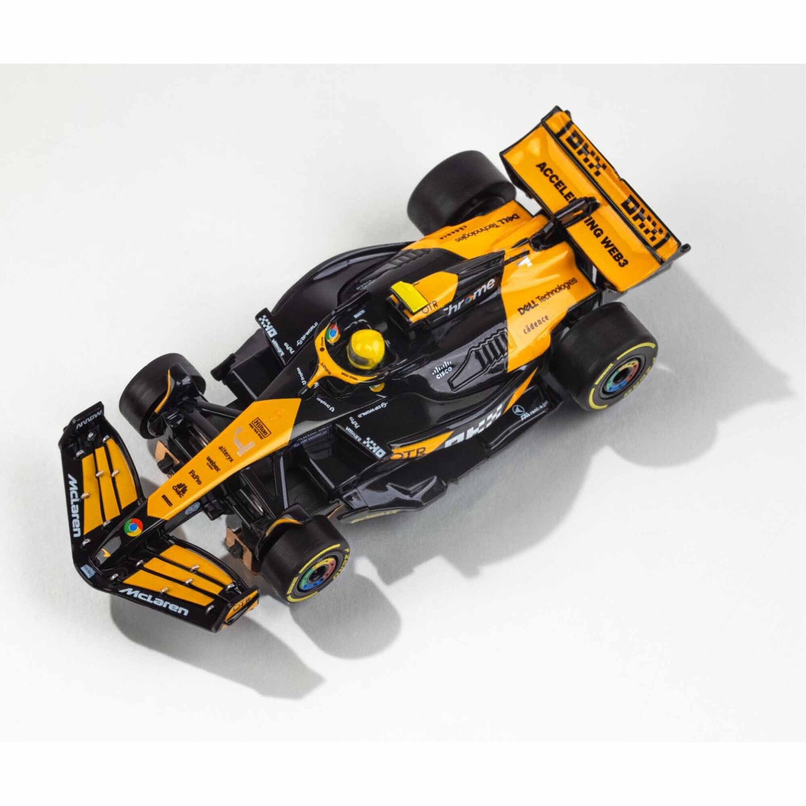 AFX Slot Cars HO 2024 McLaren Fomula-1 MCL38 #4 AU Mega G+ Slot Car