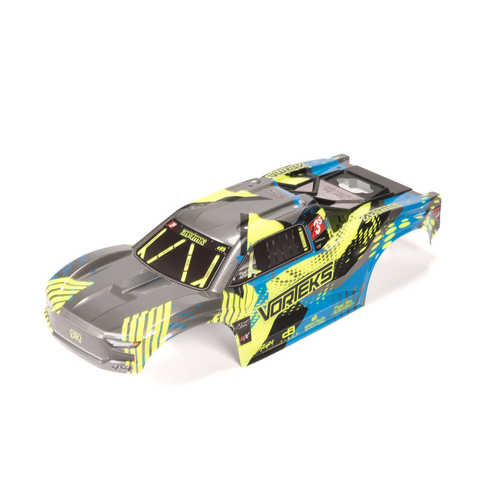 Arrma VORTEKS Clipless Painted Decaled Body, Teal