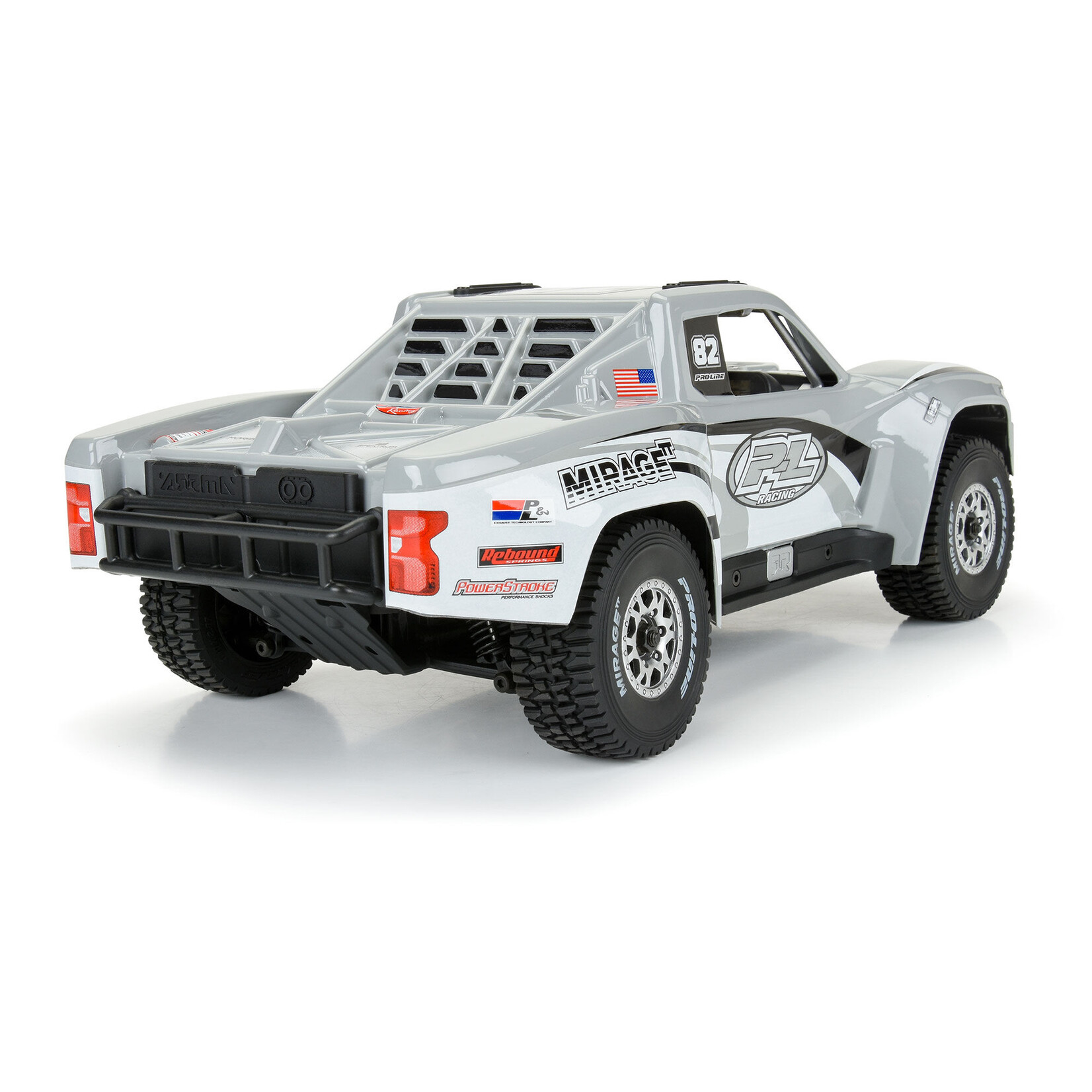 Pro-Line 1/16 Pre-Cut 2019 Chevy Trophy Truck Tough-Color Gray Body: GROM