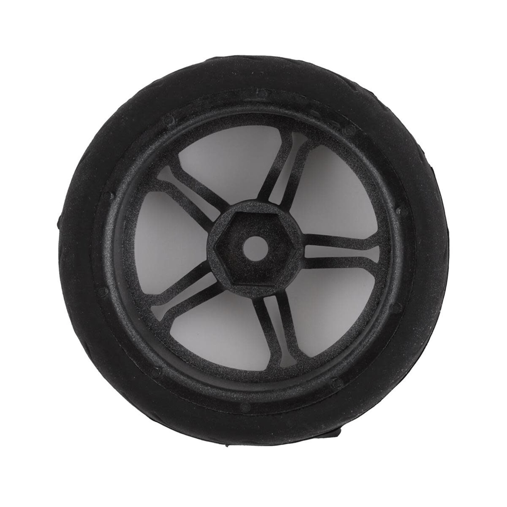 Yeah Racing Spec T Pre-Mounted On-Road Touring Tires w/MS Wheels (Silver) (4)