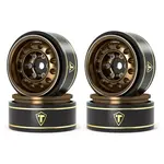 Treal Hobby Type K 1.0" 12-Hole Beadlock Classic Vintage Wagon Wheels (Bronze) (4) (28.9g)