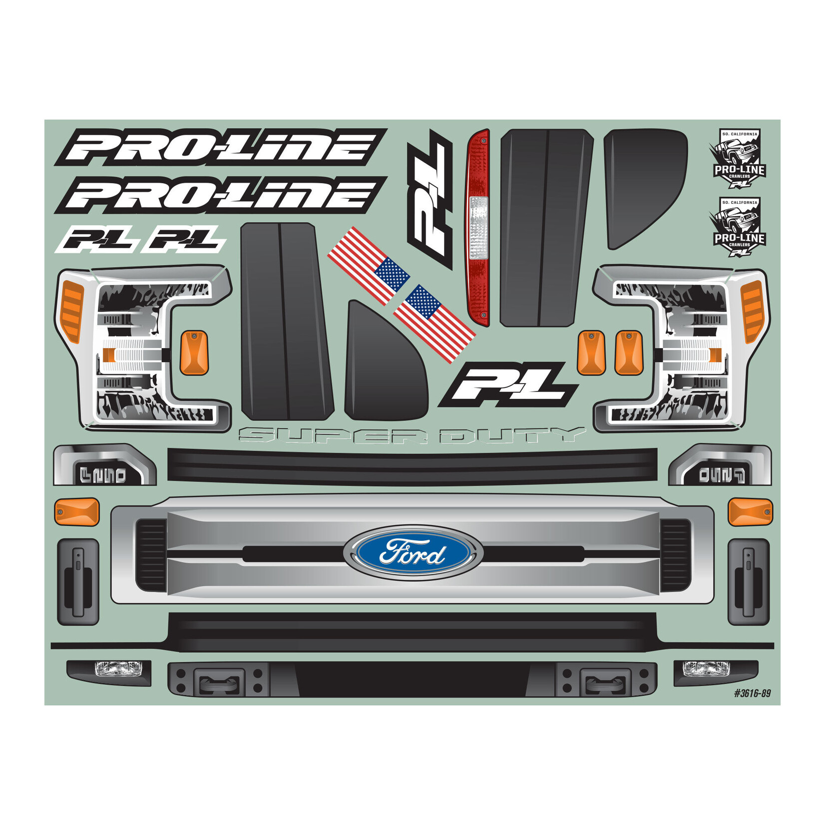 Pro-Line 1/6 2017 Ford F-250 Super Duty Cab-Only Clear Body: SCX6