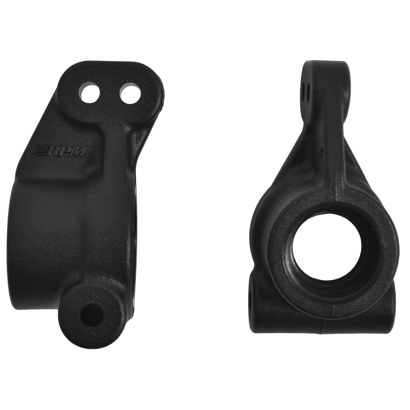 RPM Rear Axle Carriers, Black (2): Torment 2WD, Ruckus 2WD, Circuit 2WD, Boost 2WD, AMP 2WD