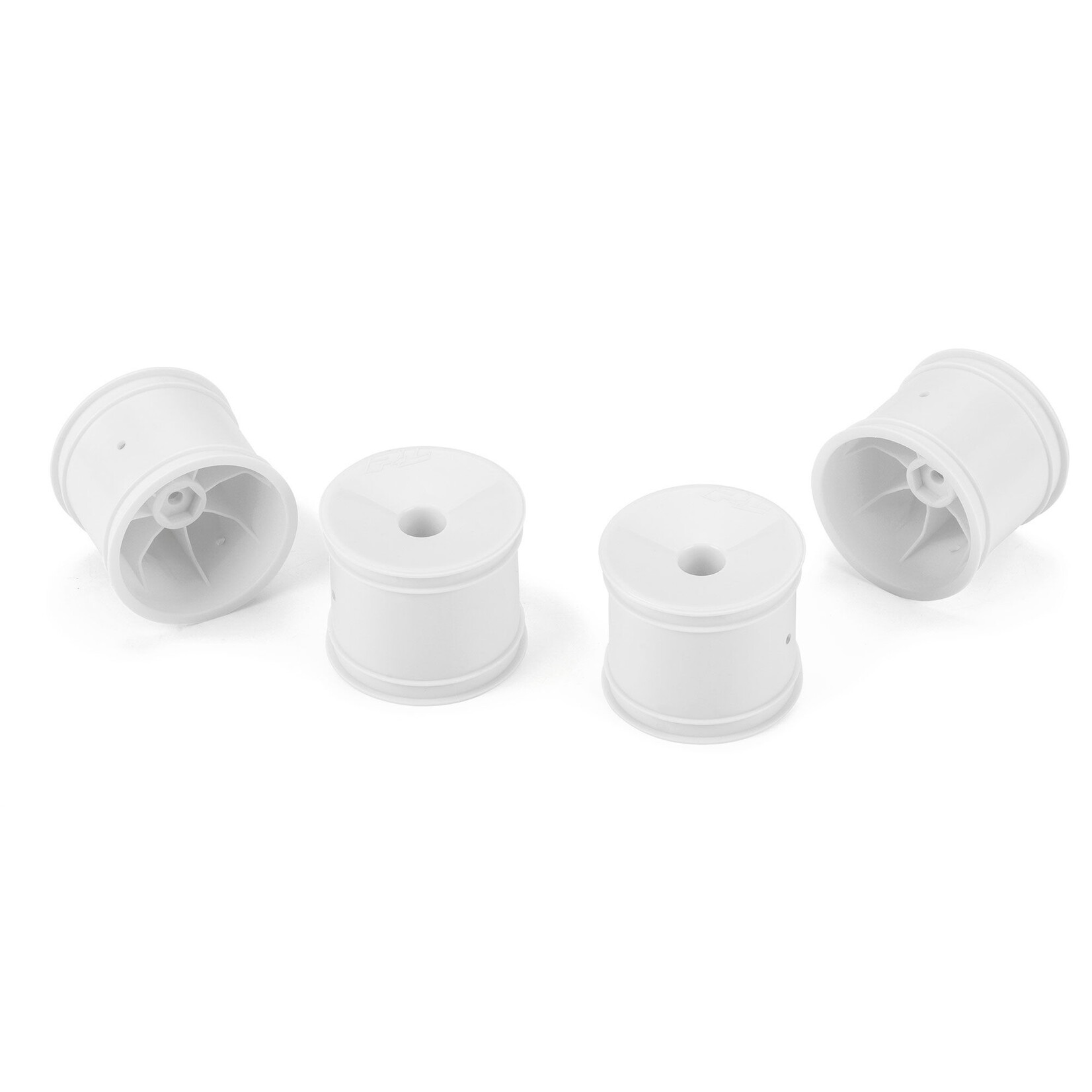 Pro-Line Velocity F/R 2.2" 12mm Stadium Truck Wheels (4) White for TLR 22X-T & AE T6.4