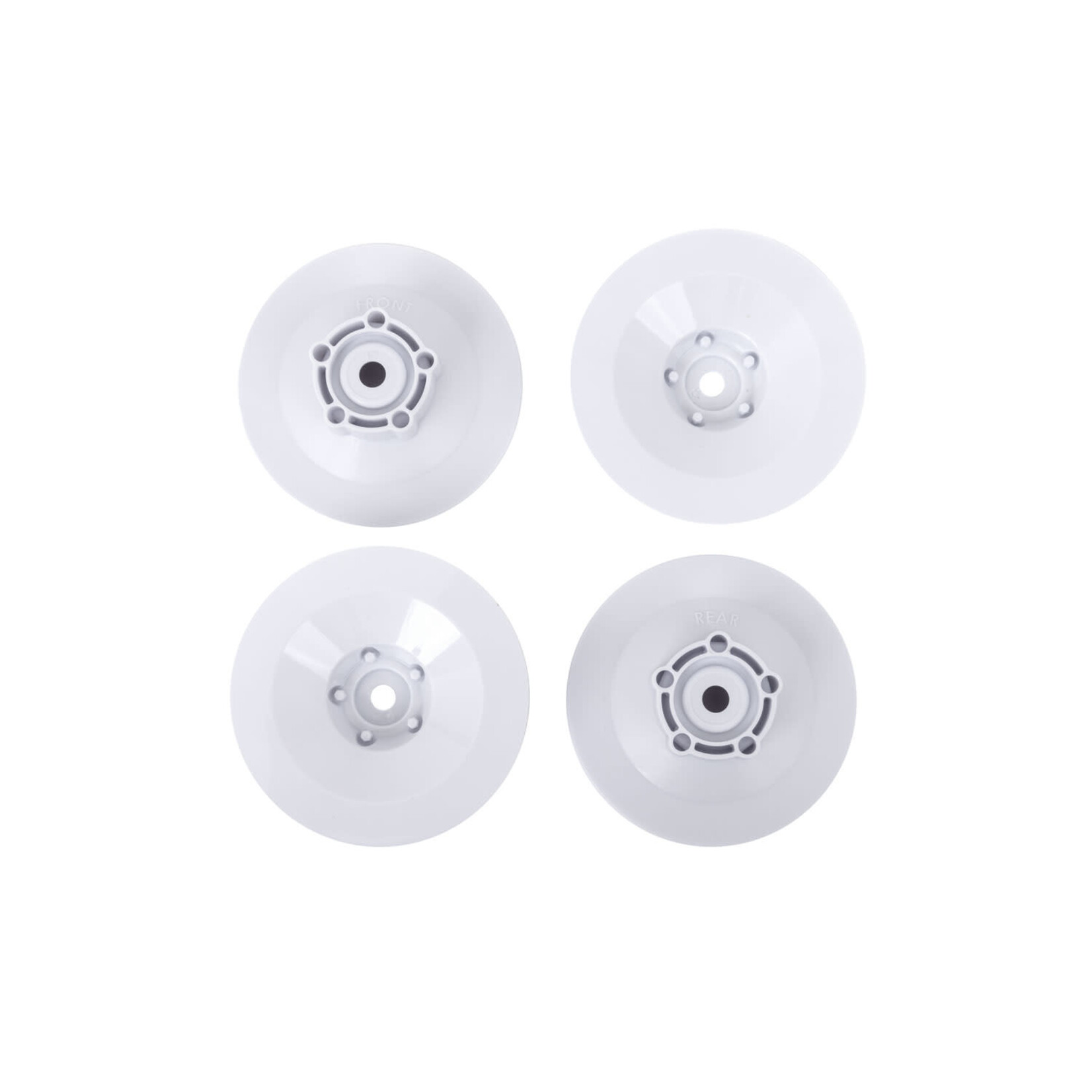 Traxxas White Wheel Discs (4) - Slash Modified and Late Model