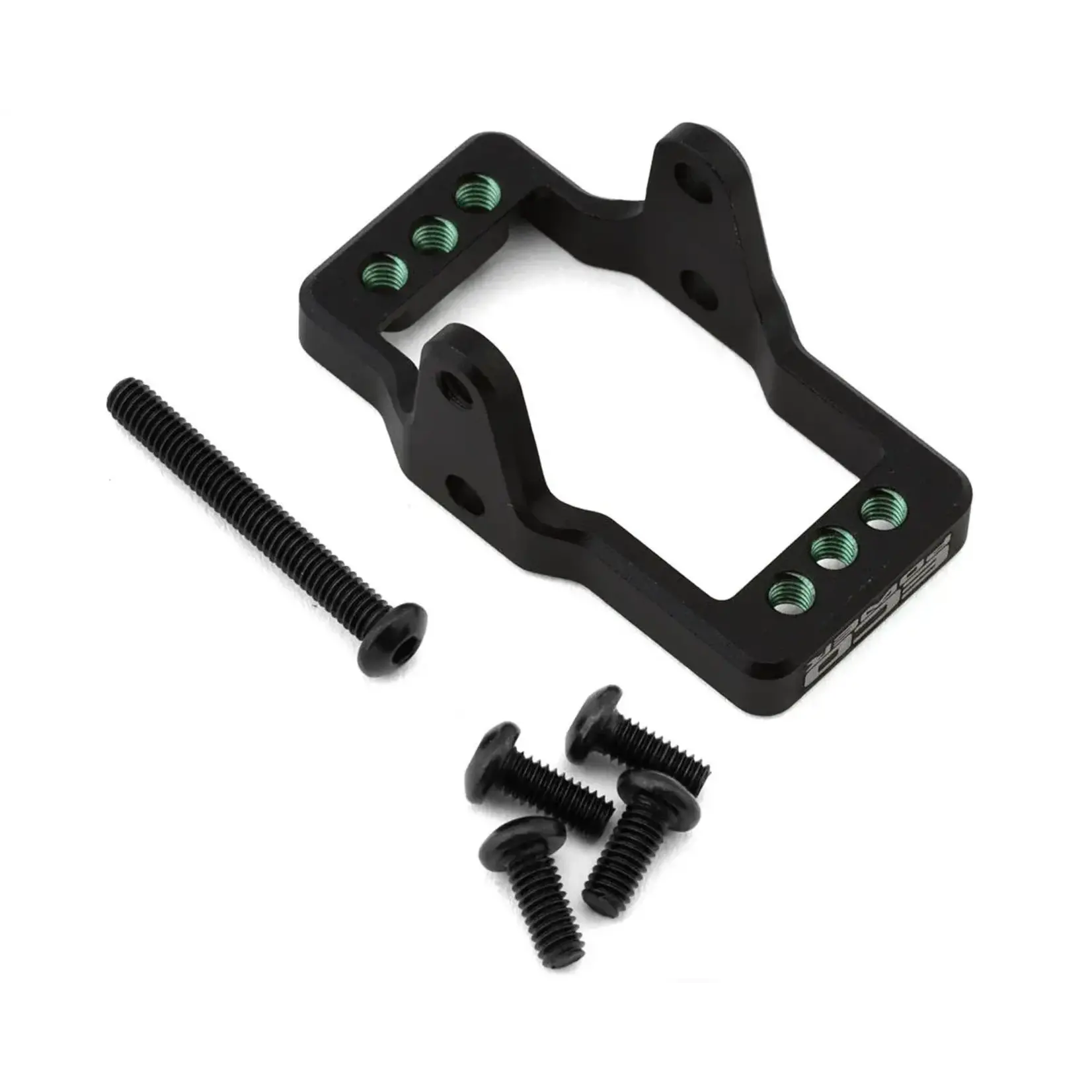 EcoPower CNC-Machined Aluminum Servo Mount for Traxxas™ TRX-4M (Black & Green)