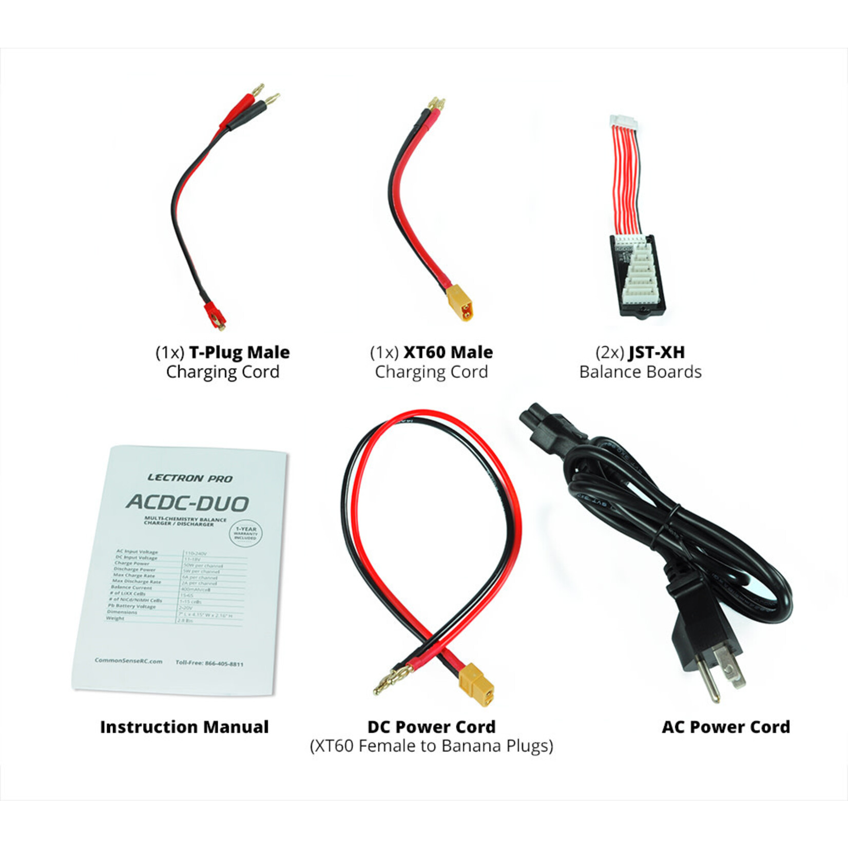 Common Sense RC ACDC-DUO - Two-Port Multi-Chemistry Balancing Charger (LiPo/LiFe/LiHV/NiMH)