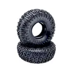 Reefs RC SABRE 1.9" Rock Crawler Tires (2) (Pink) w/Foams