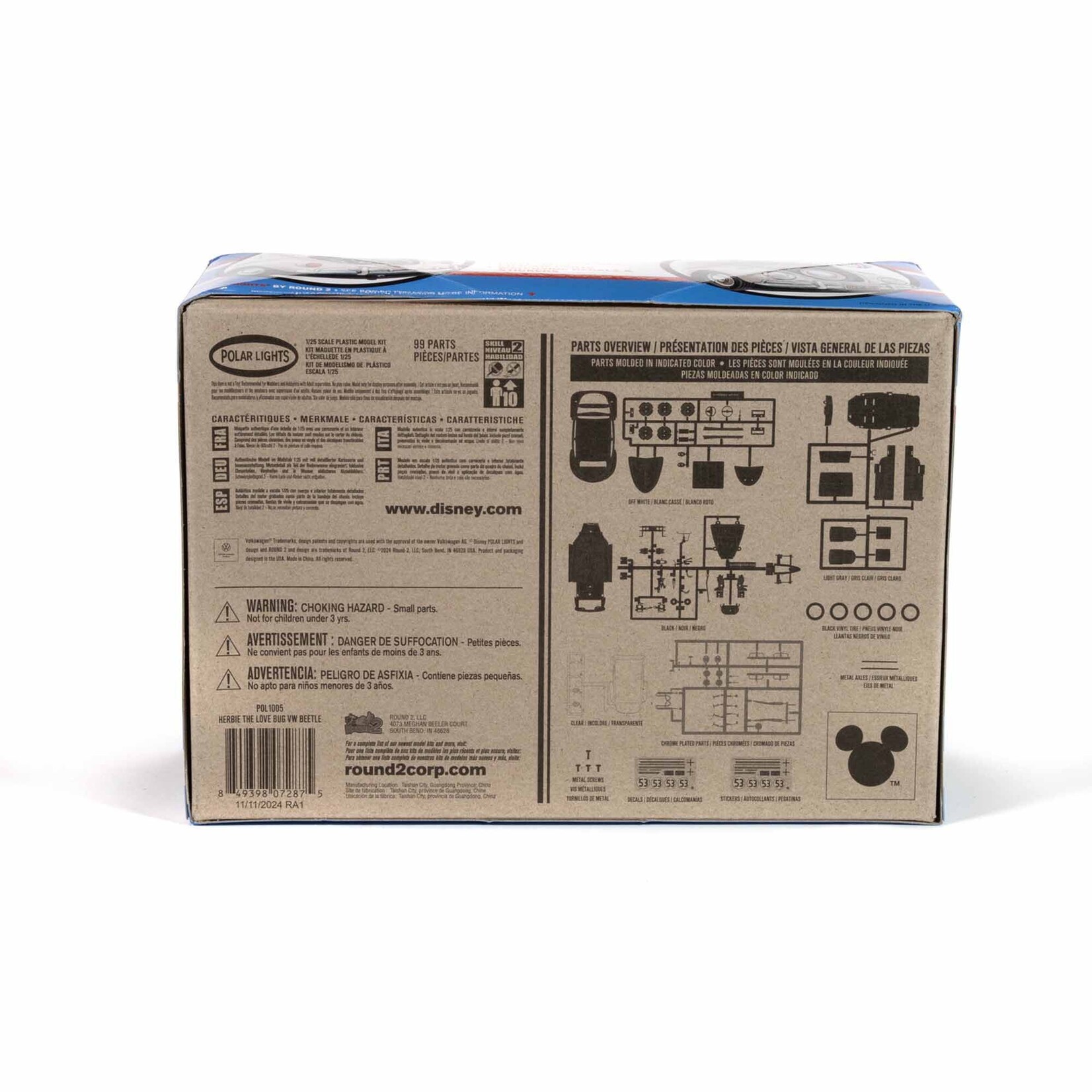 1/25 Herbie Volkswagon Beetle Snap Model Kit