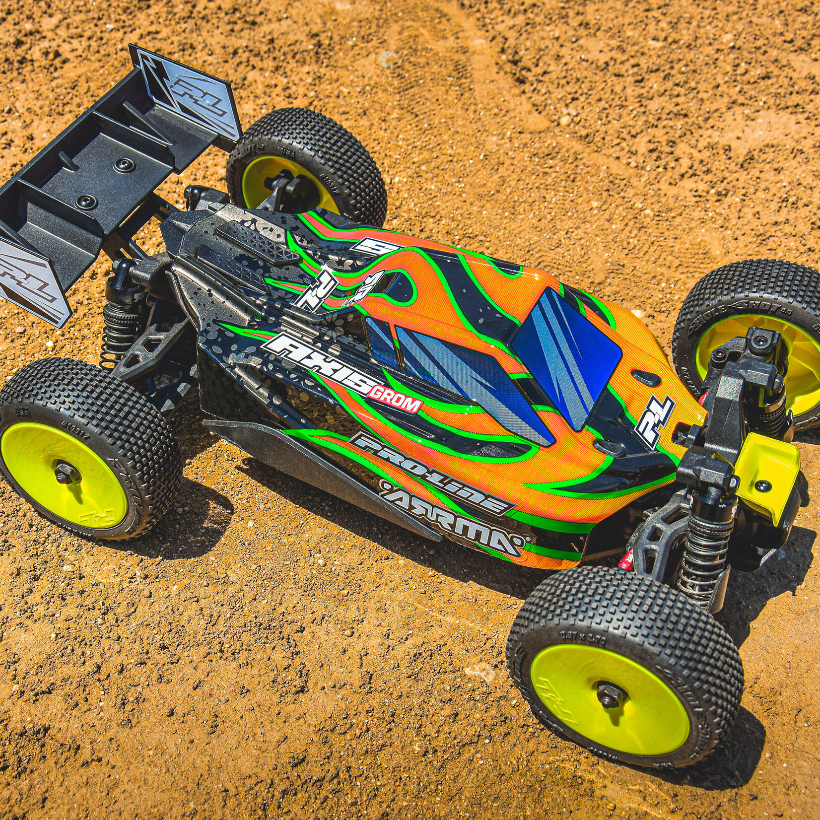 Pro-Line Limited Edition 1/14 Pre-Cut/Pre-Painted Axis Tribe (Yellow/Black) Body: Typhon GROM