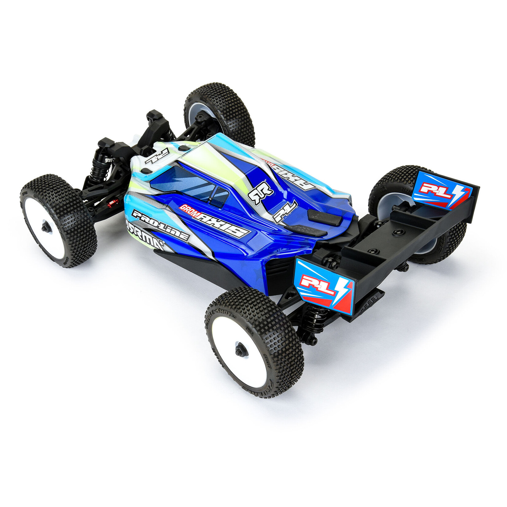 Pro-Line Limited Edition 1/14 Pre-Cut/Pre-Painted Axis Jagged (White/Blue) Body: Typhon GROM