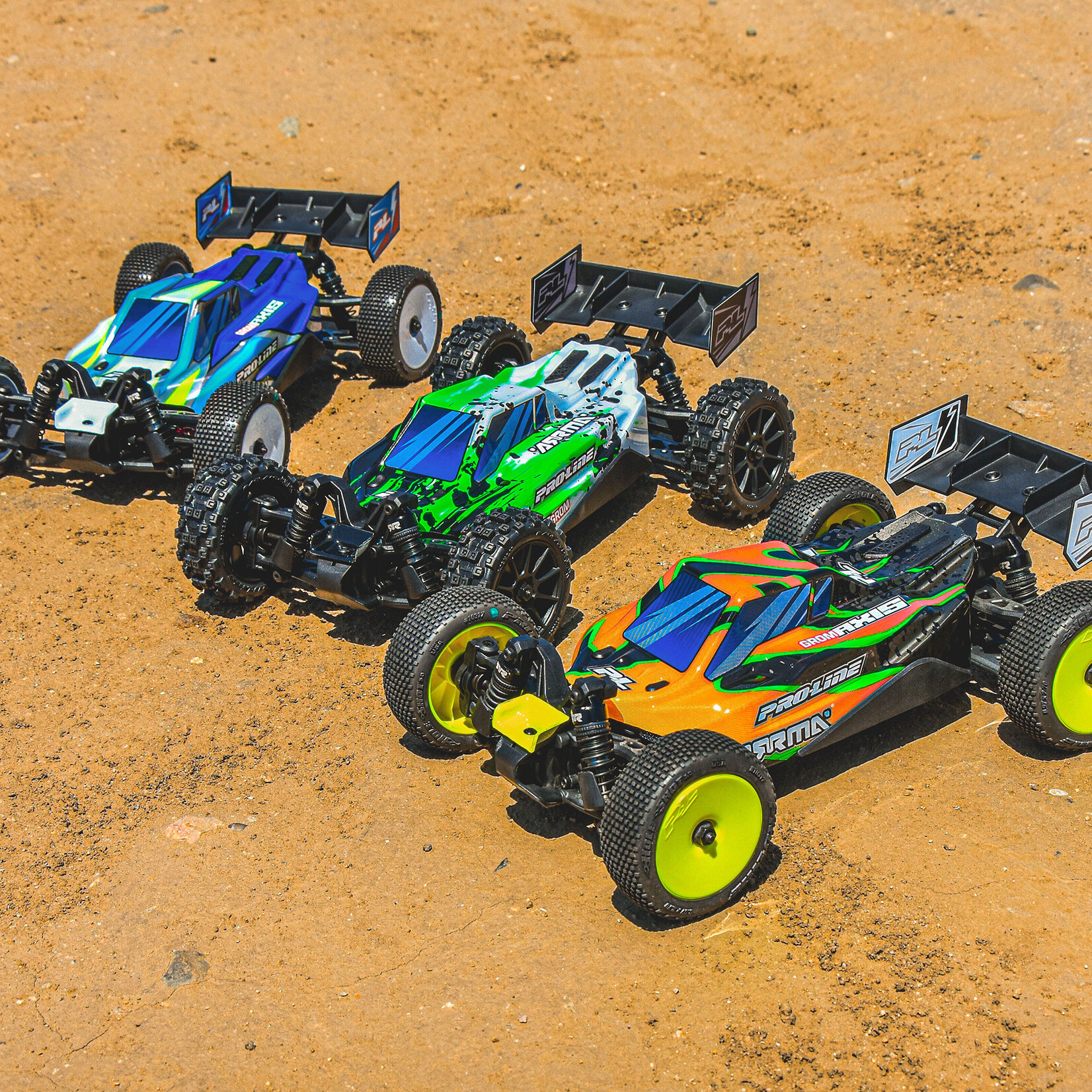 Pro-Line Limited Edition 1/14 Pre-Cut/Pre-Painted Axis Jagged (White/Blue) Body: Typhon GROM