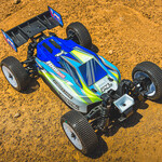 Pro-Line Limited Edition 1/14 Pre-Cut/Pre-Painted Axis Jagged (White/Blue) Body: Typhon GROM