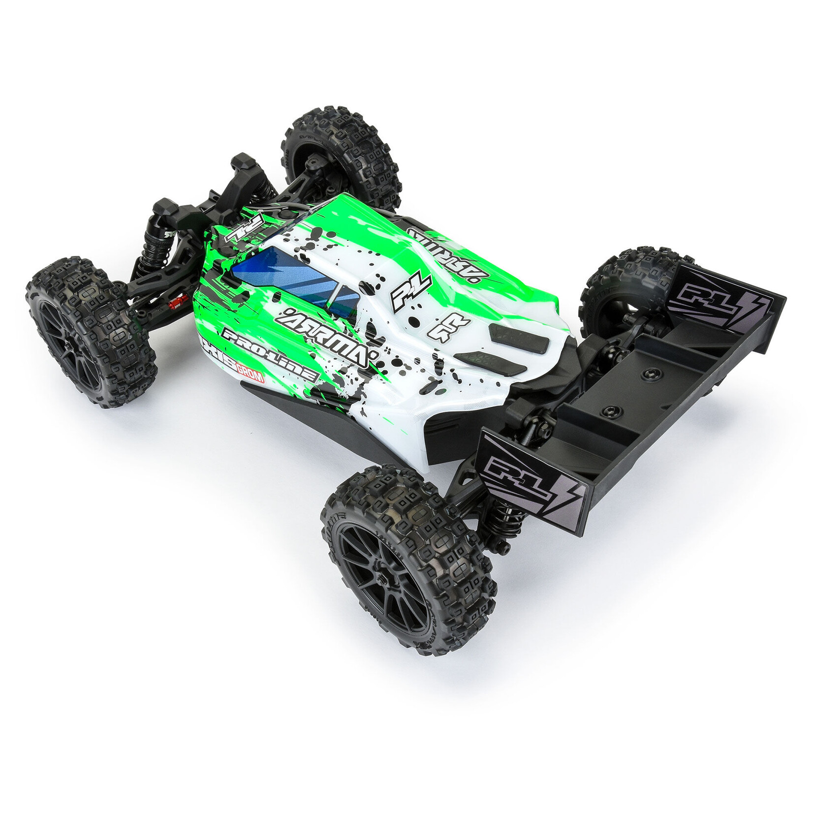 Pro-Line Limited Edition 1/14 Pre-Cut/Pre-Painted Axis Splat (Green/White) Body: Typhon GROM